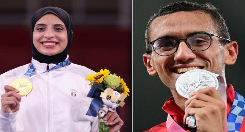 "مليون جنيه وراتب مدى الحياة".. مكافآت ذهبية فريال وفضية الجندي